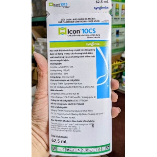 Chế phẩm trừ muỗi icon 10cs 62,5ml. hàng xịn syngenta thụy sĩ. hiệu quả 9 tháng, rất an toàn