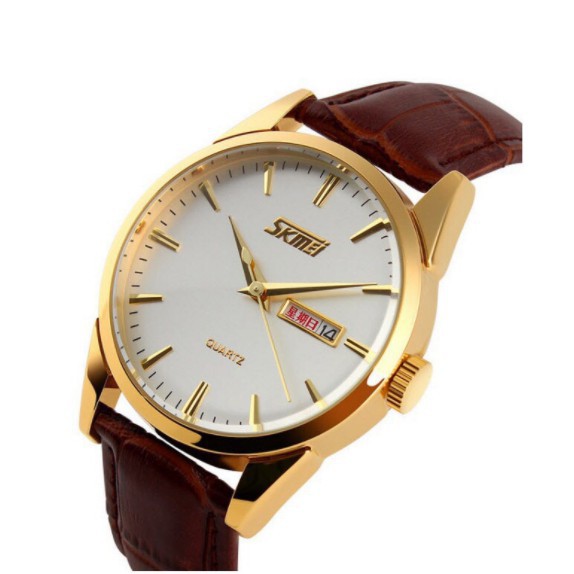 [Trợ Giá] Đồng hồ nam SKMEI 9073 dây da cao cấp sang trọng lịch lãm | BigBuy360 - bigbuy360.vn