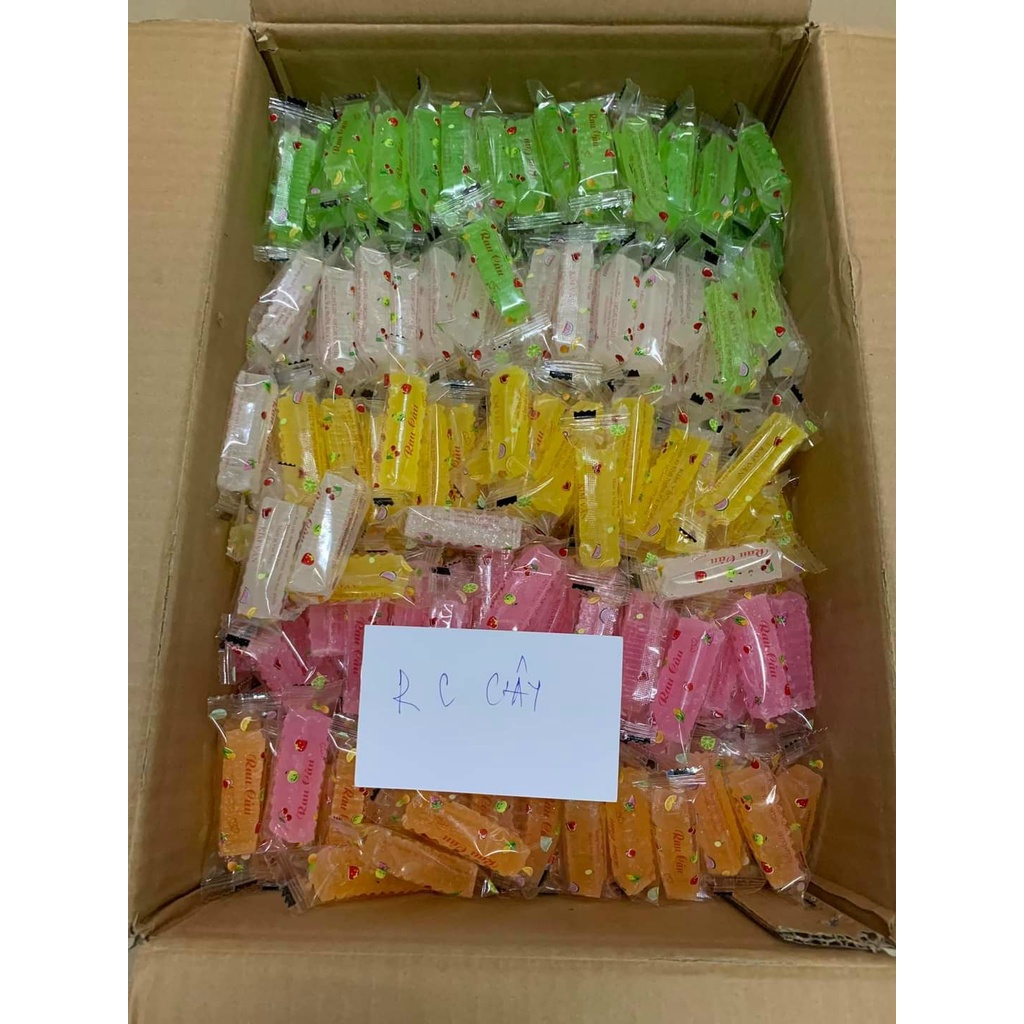 Mứt rau câu trái cây GIÒN - loại mới ngon lạ miệng - 500g - kẹo mứt rau câu siêu ngon