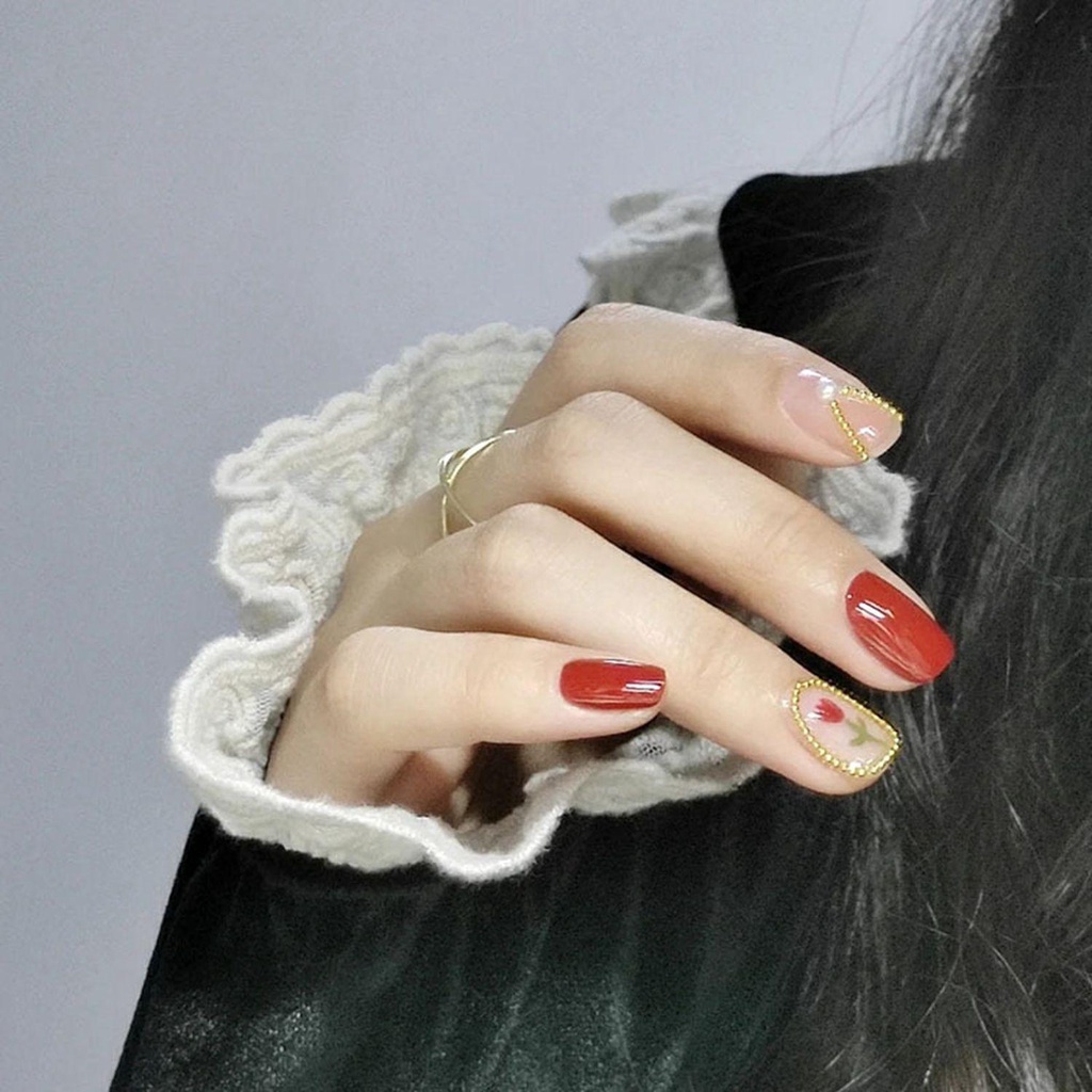 Hộp 24 Móng Tay Giả Đầu Tròn Có Thể Tháo Rời Được MIHAN1