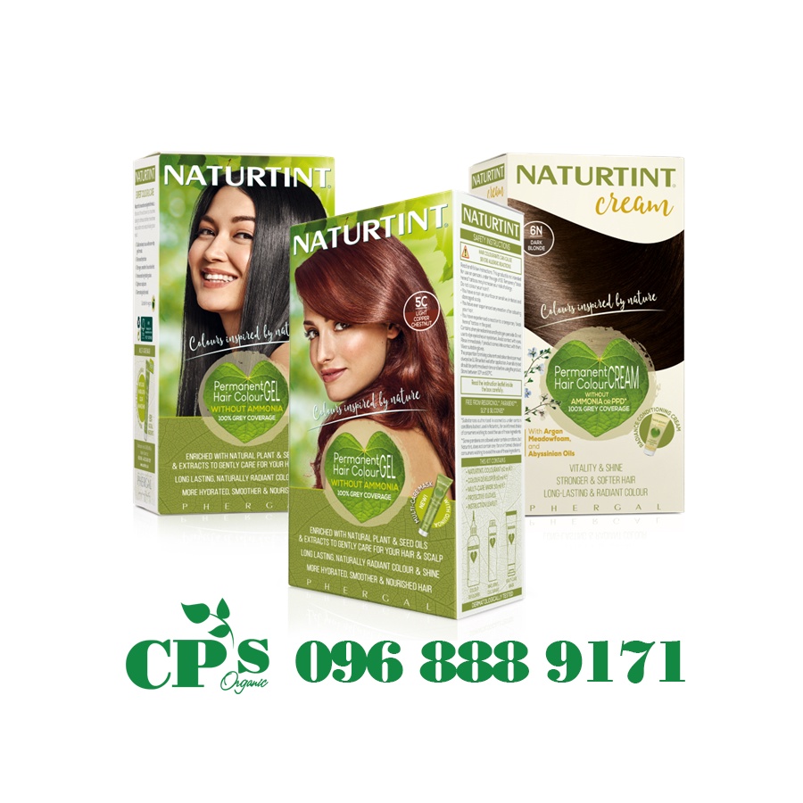 Thuốc nhuộm tóc Naturtint thành phần hữu cơ nhiều màu (5N, 3N, 4M, 5M, 6G)