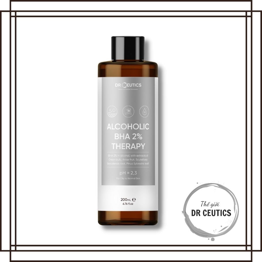 Dung Dịch Làm Sạch Và Cân Bằng Da DrCeutics BHA 2% Alcoholic 200ml