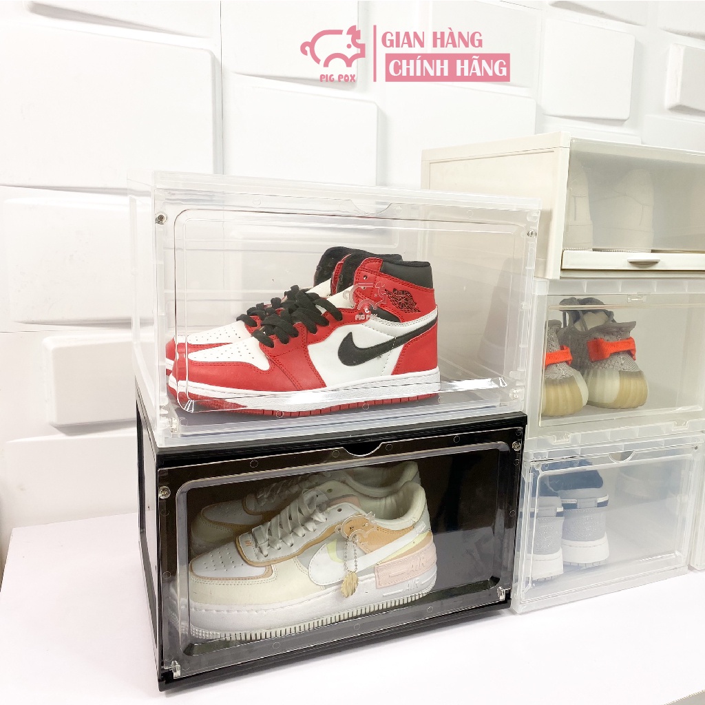 Combo 5 hộp đựng giày trong suốt PIG POX Sneaker Box V1