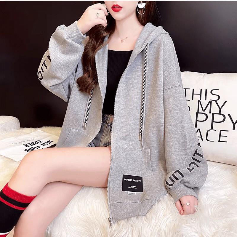 ÁO KHOÁC CARDIGAN NỮ TAY PHỒNG PHONG CÁCH TRẺ TRUNG PHỐI DÂY KÉO SIÊU HOT