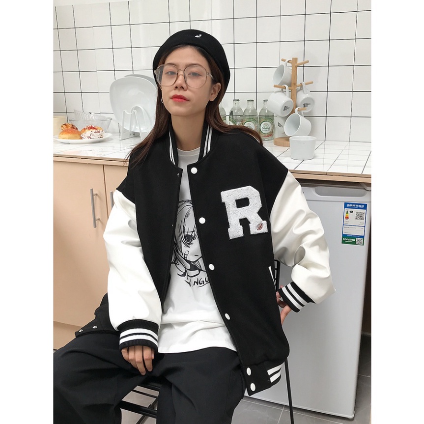 Áo khoác bomber [ R ] nam nữ form rộng Unisex  Chống Nắng Siêu Hot ulzzang Jacket Bomber Guvia