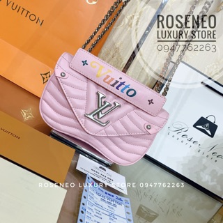 TÚI LV WAVE SIÊU CẤP‼️ fullbox , túi vải , card LOUIS VUITTON NEW WAVE màu hồng baby