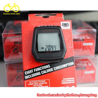 Đồng hồ đo tốc độ xe đạp Cateye Velo 8
