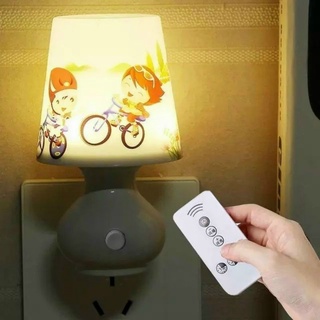 Đèn ngủ hình hoạt hình có điều khiển từ xa độc lạ