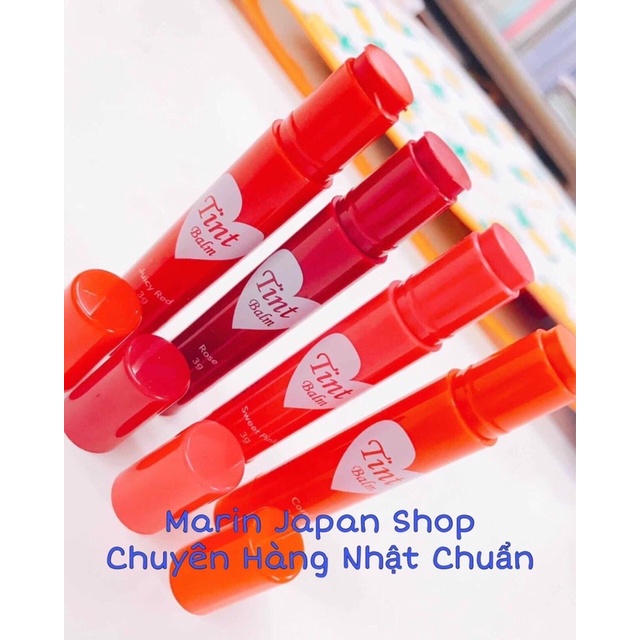 Son có màu dưỡng môi Tint Balm Nhật Bản  Chuẩn hàng Made In Japan luôn màu cam san hô