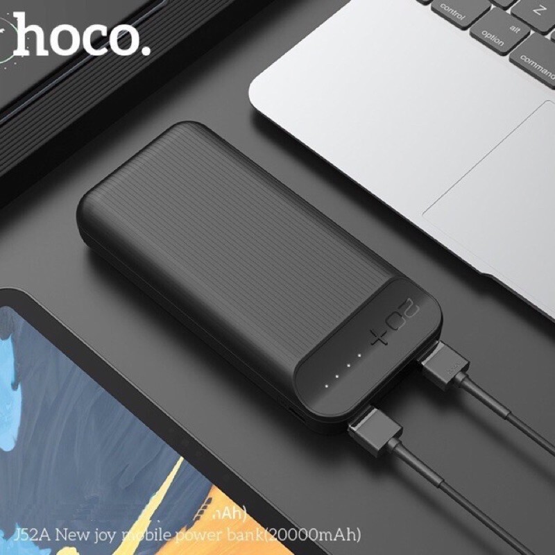 ✔️FREESHIP✔Pin Sạc Dự Phòng Hoco J52A-20.000 mAh -Pin Li-polymer Sạc nhanh cho iphone /Android/2 CỔNG USB-CHÍNH HÃNG