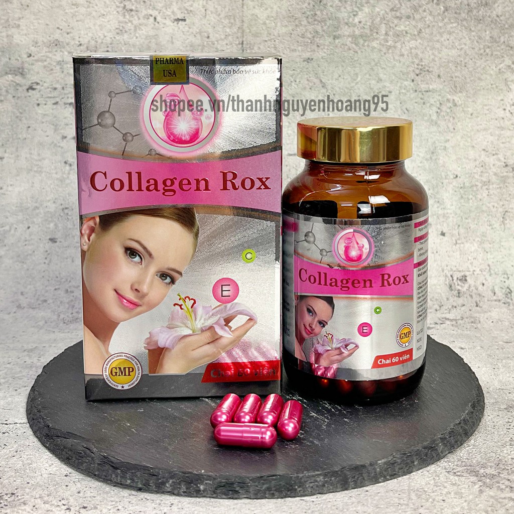 Collagen Rox bổ sung collagen giúp da đàn hồi, trắng sáng mịn màng