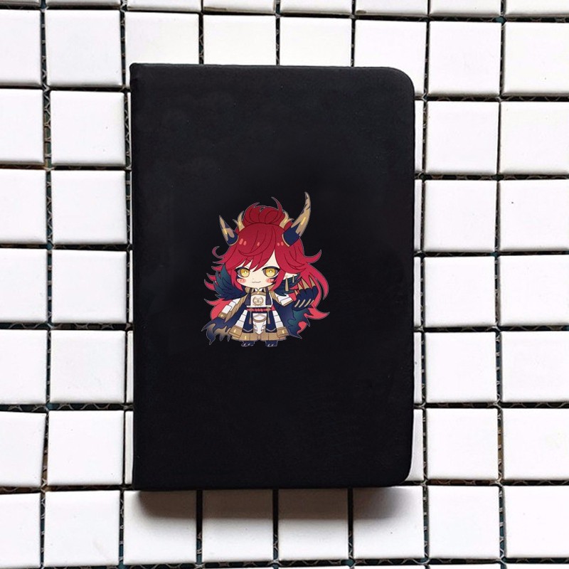 Sổ da cầm tay A6 in hình Onmyoji ÂM DƯƠNG SƯ game chibi anime ghi chép tiện lợi đi học