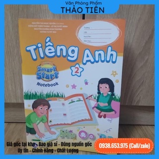 Vở học tiếng anh lớp 2 Smart Start (gồm: bài học + bài tập + notebook)  [VPP Thảo Tiên]