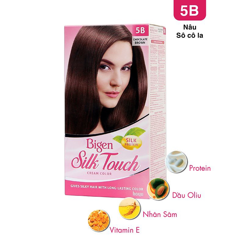 Thuốc nhuộm tóc phủ bạc Bigen Silk Touch Sắc Màu trẻ trung 80ml - hàng nhập khẩu chính hãng