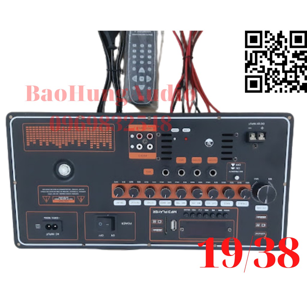 Bo mạch công suất lớn nguồn xuyến T20 19/38 chuyên lắp cho loa kéo đôi, loa kéo đơn 4 tấc 5 tấc.