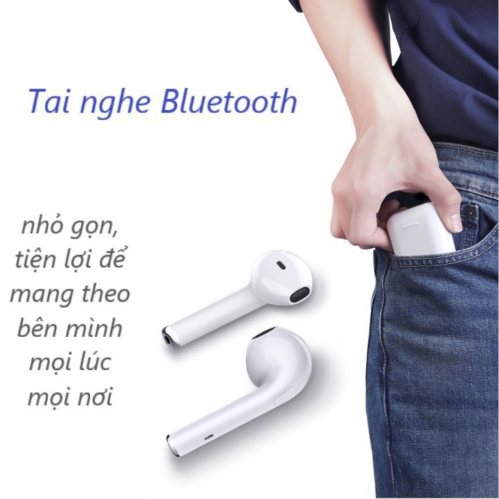 Tai nghe Bluetooth Không Dây Bluetooth I7S plus âm thanh cực hay, sành điệu 2019( Sale - Cực Sốc ✨)