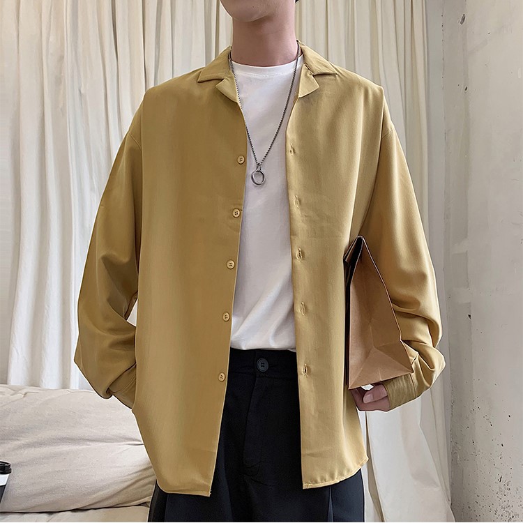 Áo sơ mi nam tay dài tay cổ bẻ thời trang Hàn Quốc | BigBuy360 - bigbuy360.vn