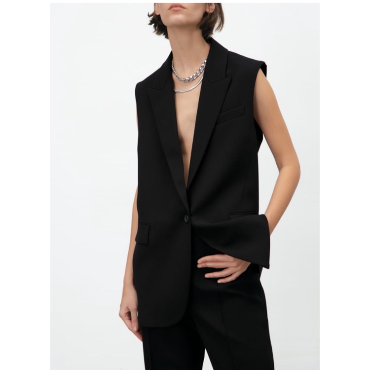 Zara Áo Không Tay Thiết Kế Đơn Giản Thời Trang Mùa Xuân 2681878