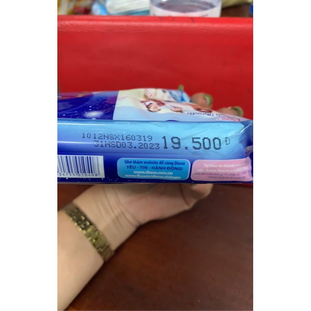 Băng Vệ Sinh Ban Đêm Diana Sensi Cool Fresh Gói 3 Miếng x 35cm Cánh date mới