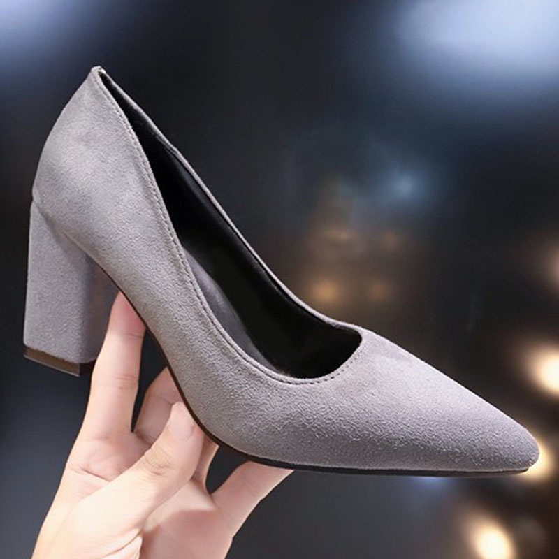 Giày cao gót  IELGY mũi nhọn phong cách âu mỹ cho nữ