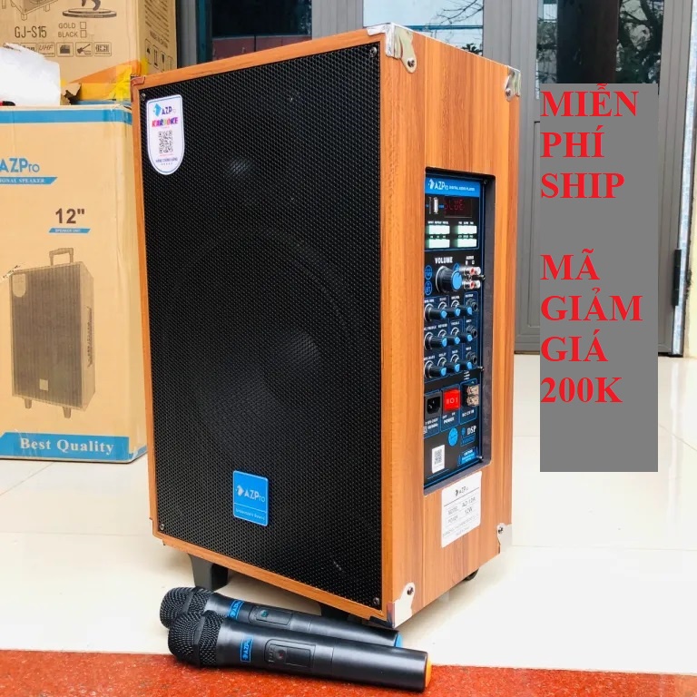 Loa Kéo AZPRO 12A Bass 30 Mạch Reverb cao cấp nhất 2022