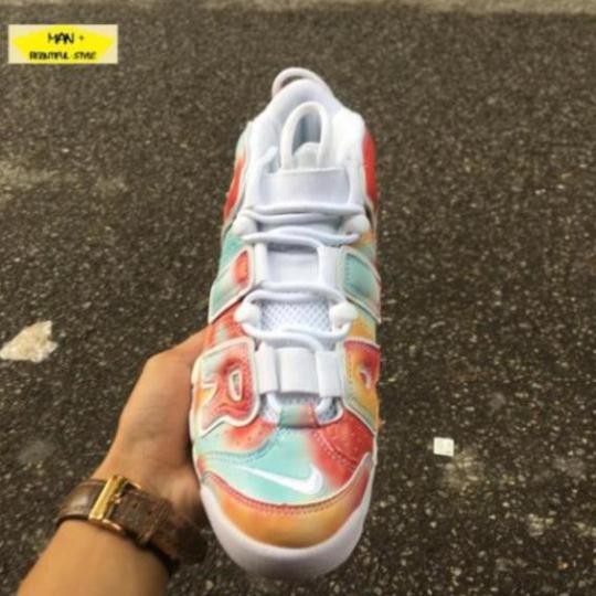 Sales (FULL BOX) giày thể thao AIR MORE UPTEMPO bảy sắc ✔️ 2020 💎 [ Real ] . *