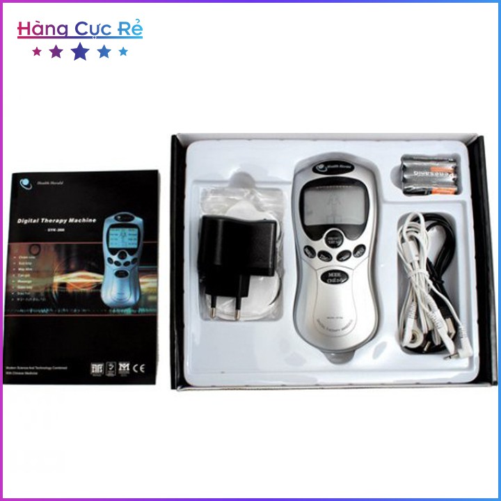 Máy massage trị liệu 4 miếng dán 🔴Freeship🔴 Máy xung điện cầm tay mini - Shop Hàng Cực Rẻ