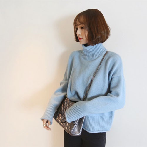 Áo Len Mịn Cổ Cao 847