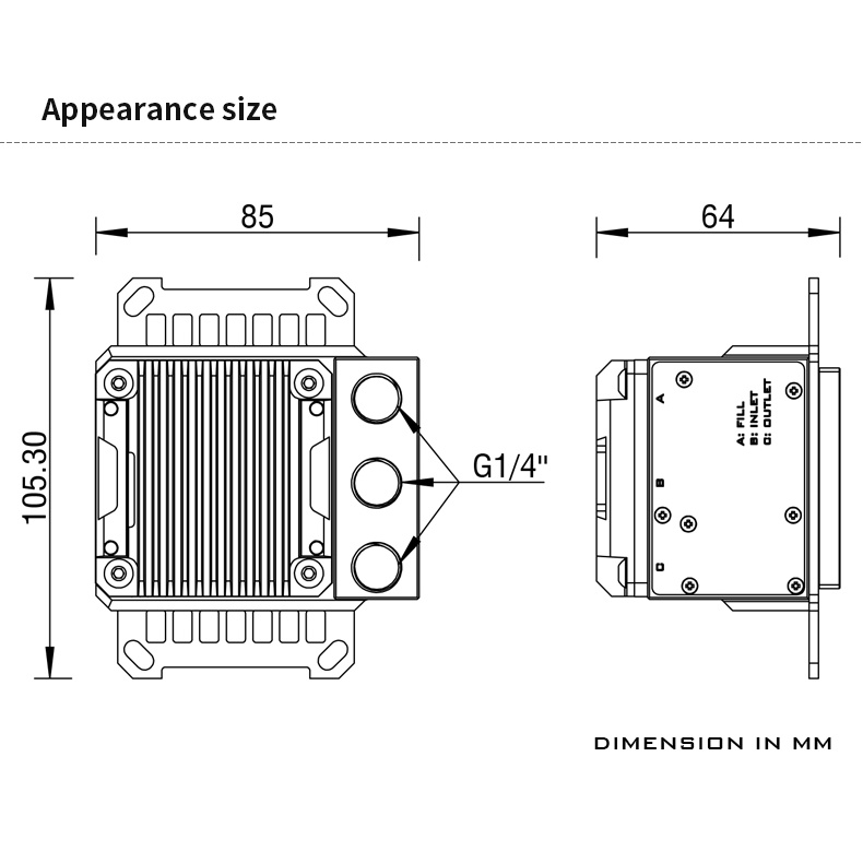 Block CPU kèm pump DDC Barrow LTPRK-04