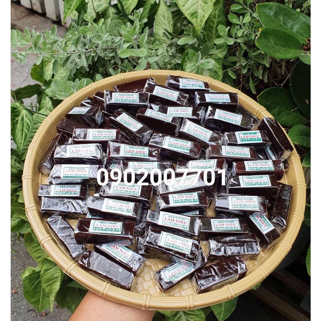 1 Kg kẹo chuối tươi béo lâm diệu- đồ ăn vặt-tết-ăn vặt-bánh mứt tết