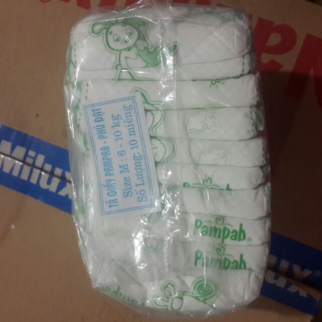 bỉm dán trần Pampab size M 100