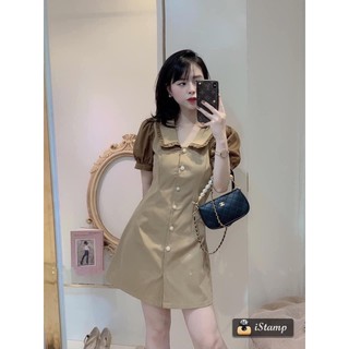 Váy Nâu Be Cúc Ngọc