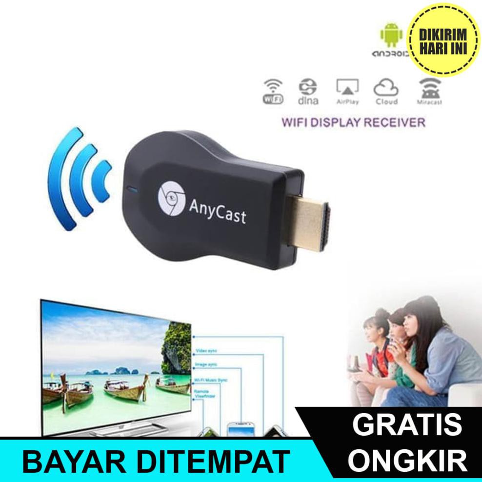 Thiết Bị Kết Nối Wifi Jc91 Anycast Hdmi Dongle / M2 Plus / M4 / Miracast / Ezcast