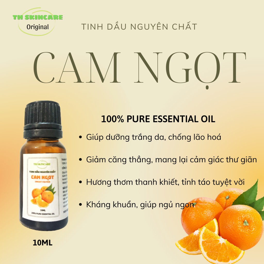 Tinh Dầu Thơm Phòng TH Skincare 10ml - 100% Thiên Nhiên Nguyên Chất