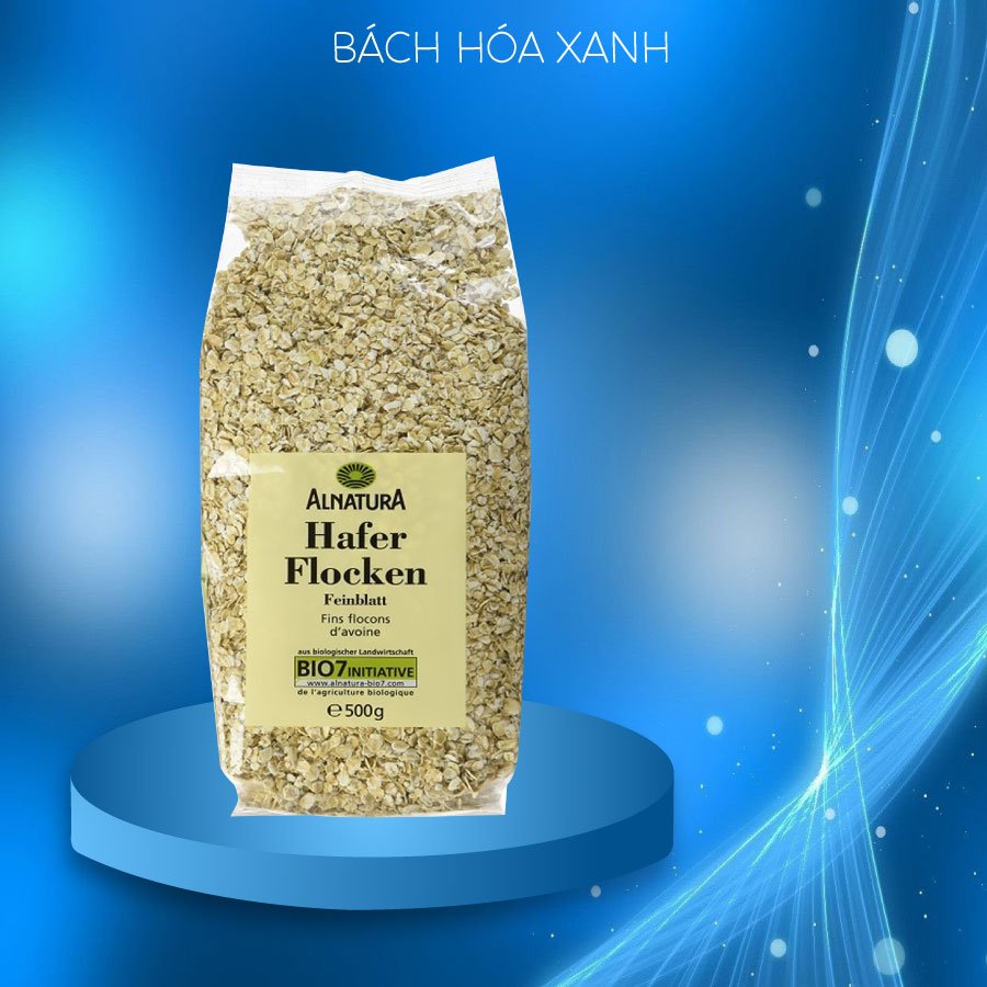 Yến mạch giảm cân Cán Dẹt &amp; Cán Vỡ Hafer Flocken 500gr, 5 phút ăn liền - Bách Hóa Xanh