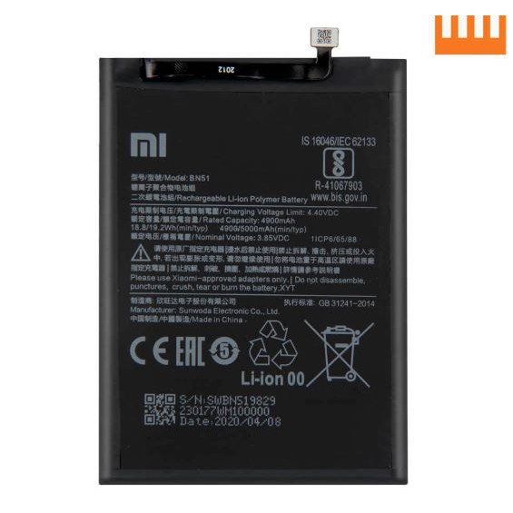 Pin điện thoại Xiaomi BN51 Cho Xiaomi Redmi 8 Redmi 8A Redmi8 dung lượng 5000mAh