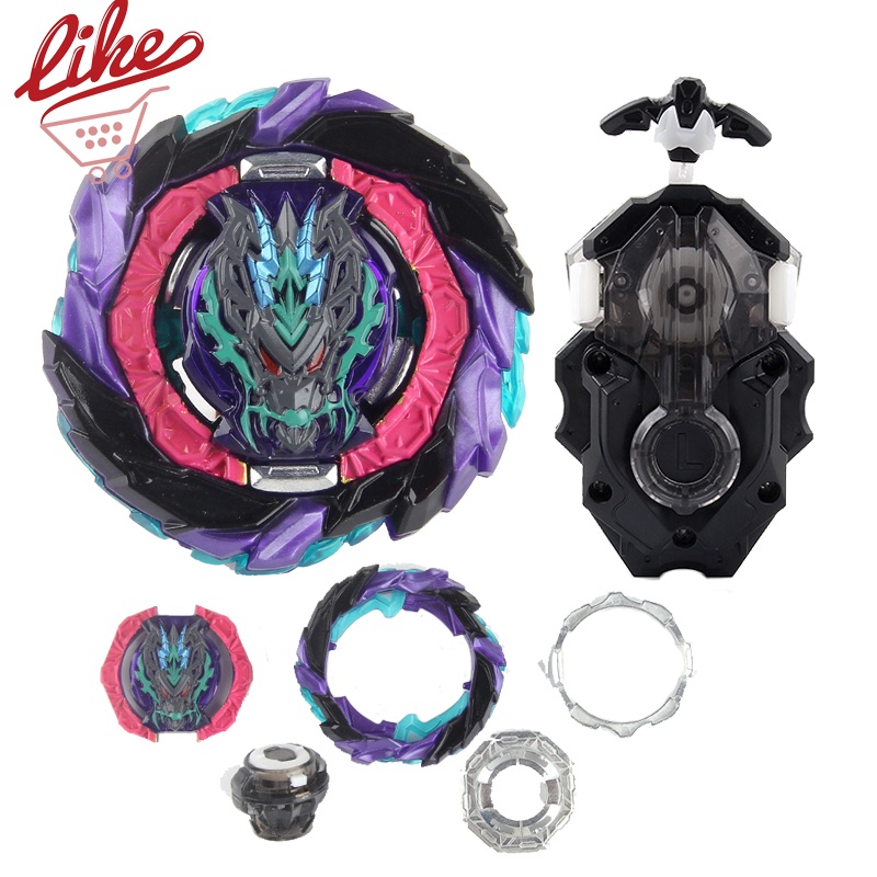 Laike Beyblade Burst B-186 Roar Bahamut DB Dynamite Battle B186 với B184 LR Launcher Beylauncher Set