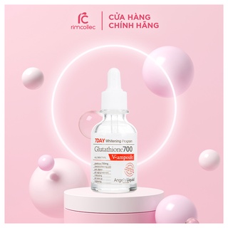  Tinh Chất Truyền Trắng Chuyên Sâu Angel's Liquid Glutathione + Niacinamide 700 V-Ampoule 30ml 