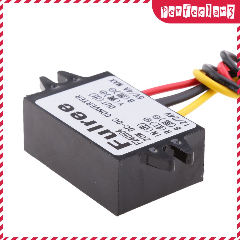 Thiết Bị Chuyển Đổi Nguồn Điện 12v 24v Sang 5v 4a 20w Dc Chuyên Dụng Cho Xe Hơi