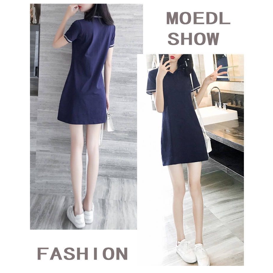 Đầm Thun Polo Tay Ngắn Có Cổ Thời Trang Mùa Hè 2020 | BigBuy360 - bigbuy360.vn