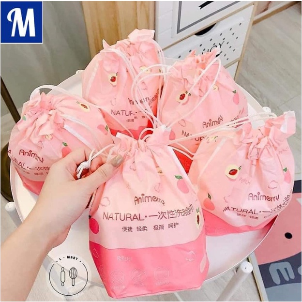 Khăn lau mặt khô đa năng dùng 1 lần mền mại Animerry, khăn tẩy trang ,tiện lợi khi sử dụng