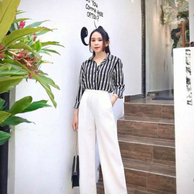 MỚI] QUẦN SUÔNG_ DÀI CHÂN KHÓA SƯỜN 100 MÃ 030