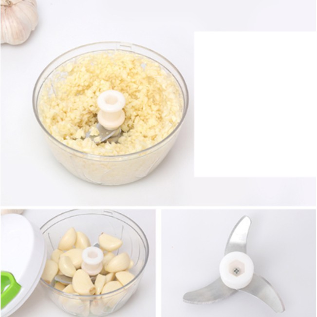 Dụng cụ xay tỏi ớt, rau quả đa năng bằng tay