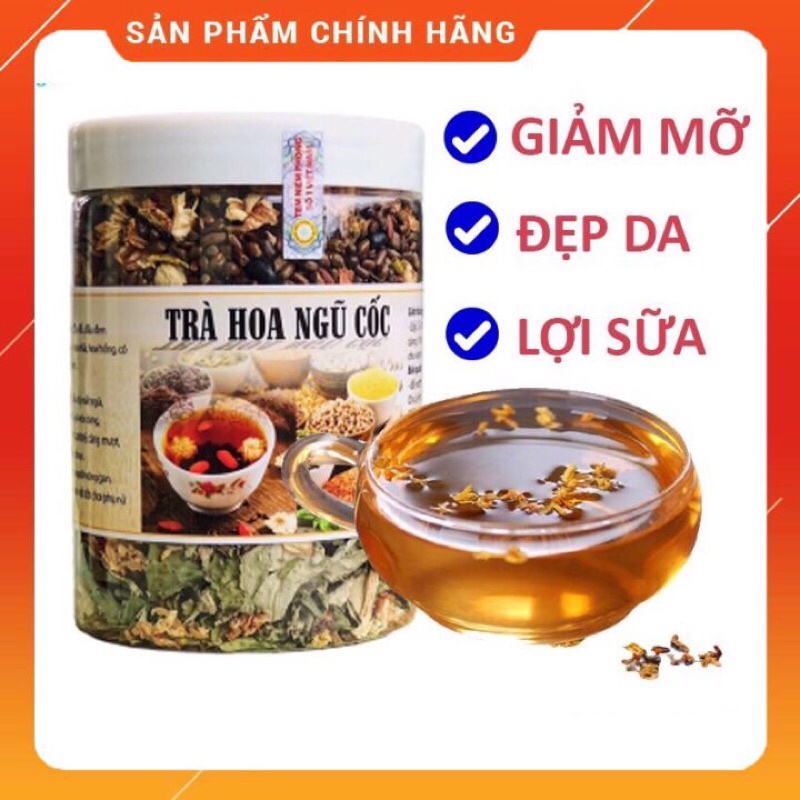 Trà Hoa Ngũ Cốc ngủ ngon mát gan thanh lọc cơ thể cho bà bầu sau sinh - TNC