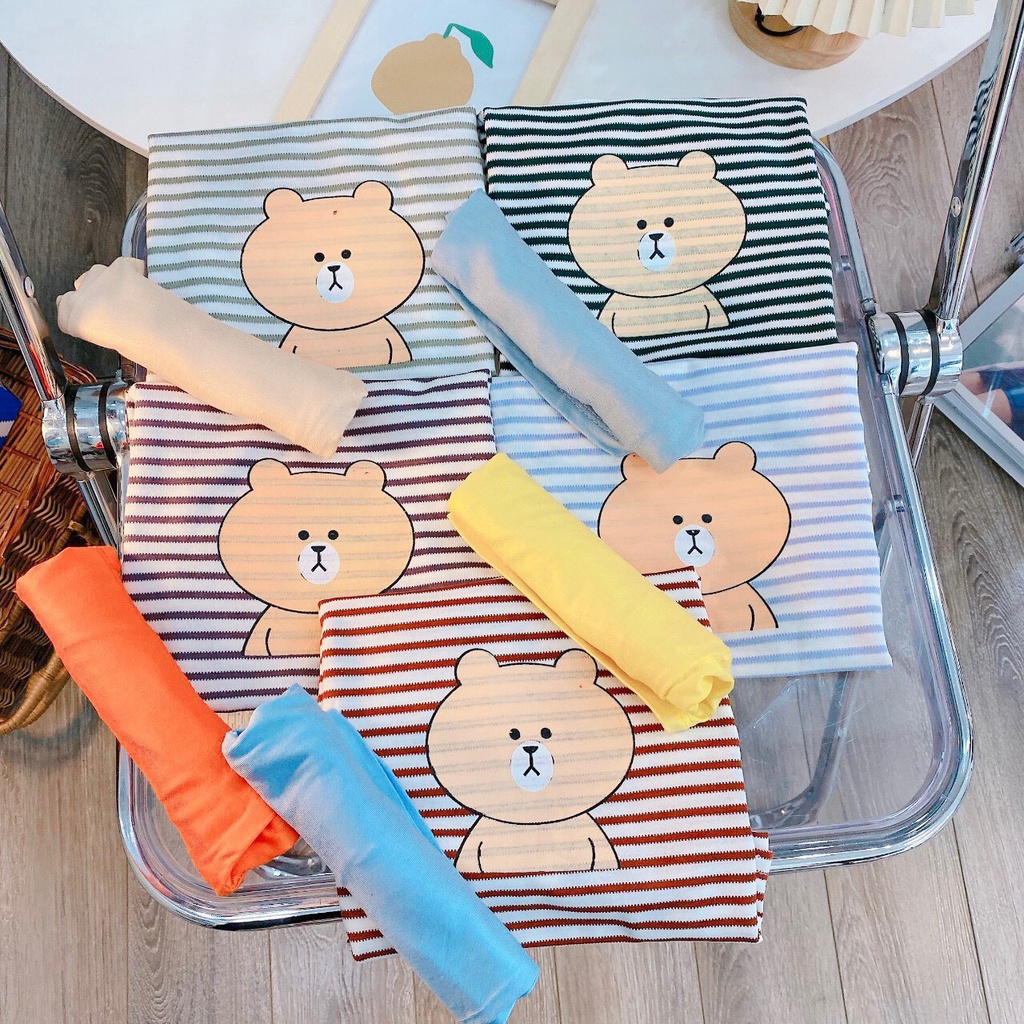 Bô Cộc Tay Minky Mon Cho Bé ( vải thun hàn quốc đẹp )