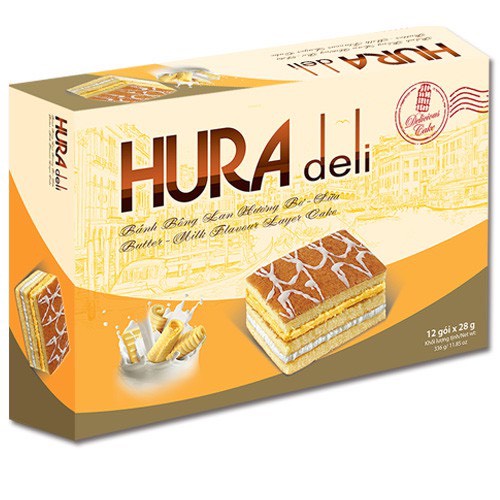 Bánh HURA DeLi _ Hộp 12 cái x 28g