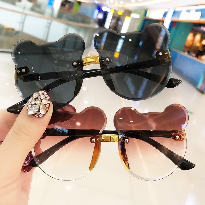 Kính Mát Gọng Tai Gấu Chống Tia UV Thời Trang Đáng Yêu Dành Cho Trẻ