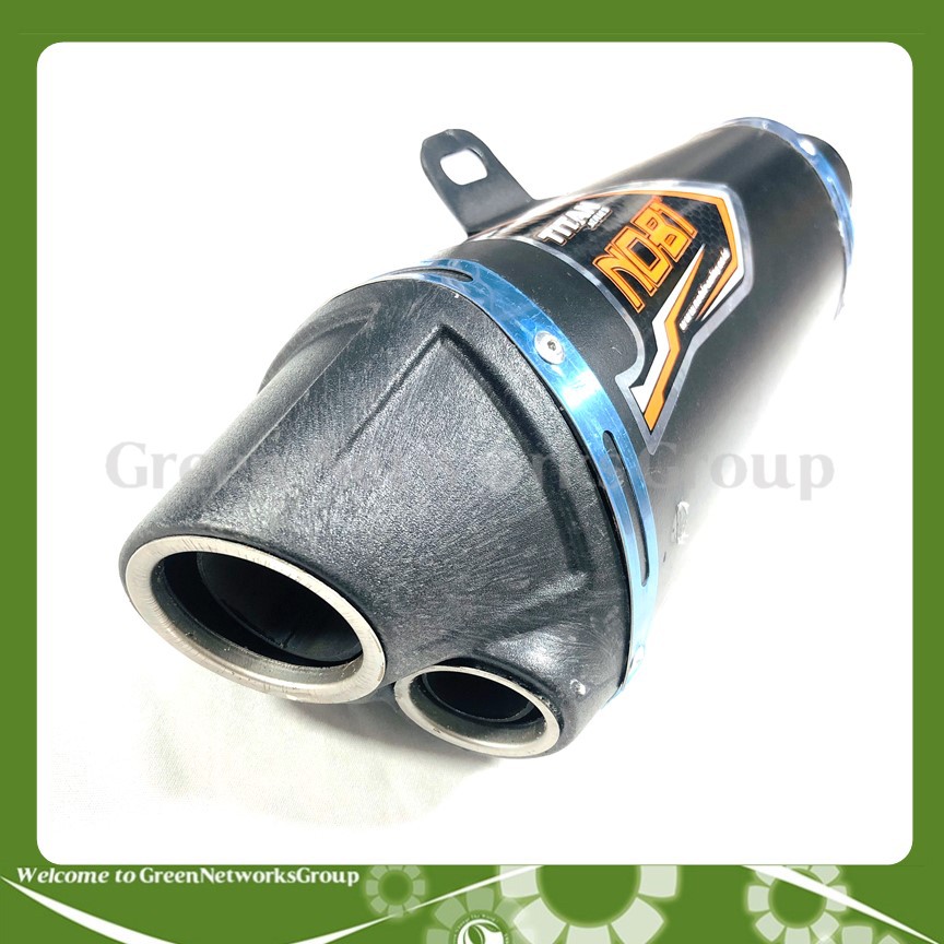 Pô Nobi Titan đen 2 Nòng gắn được cho mọi loại xe Greennetworks