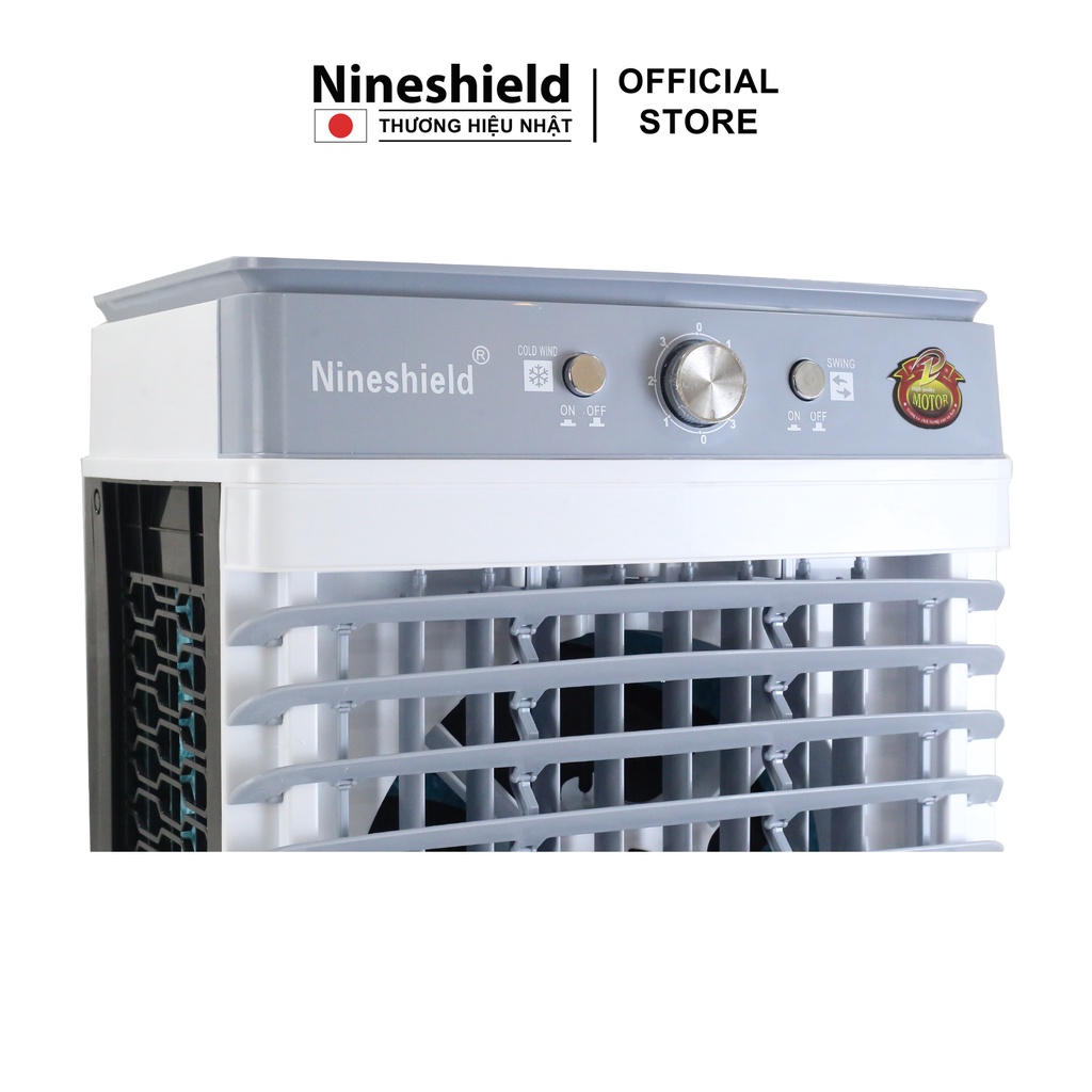 Quạt điều hoà Nineshield KB588S dung tích 45L làm mát nhanh tiết kiệm điện - Hàng chính hãng