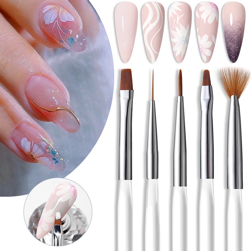 Cọ vẽ móng tay nghệ thuật acrylic UV UR SUGAR chất lượng cao